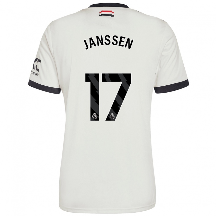 Kandiny Herren Dominique Janssen #17 Cremeweiß Ausweichtrikot Trikot 2024/25 T-Shirt