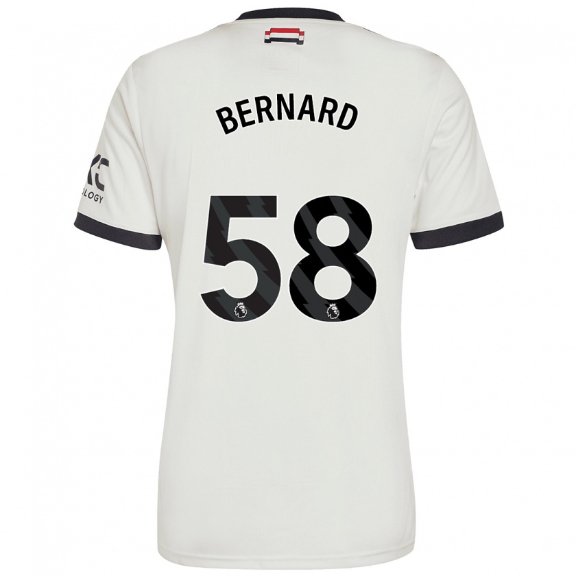 Kandiny Herren Bernard #58 Cremeweiß Ausweichtrikot Trikot 2024/25 T-Shirt