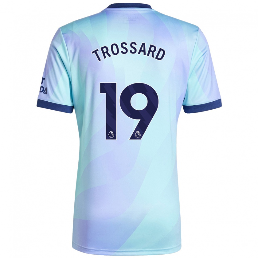 Kandiny Herren Leandro Trossard #19 Aquamarin Ausweichtrikot Trikot 2024/25 T-Shirt