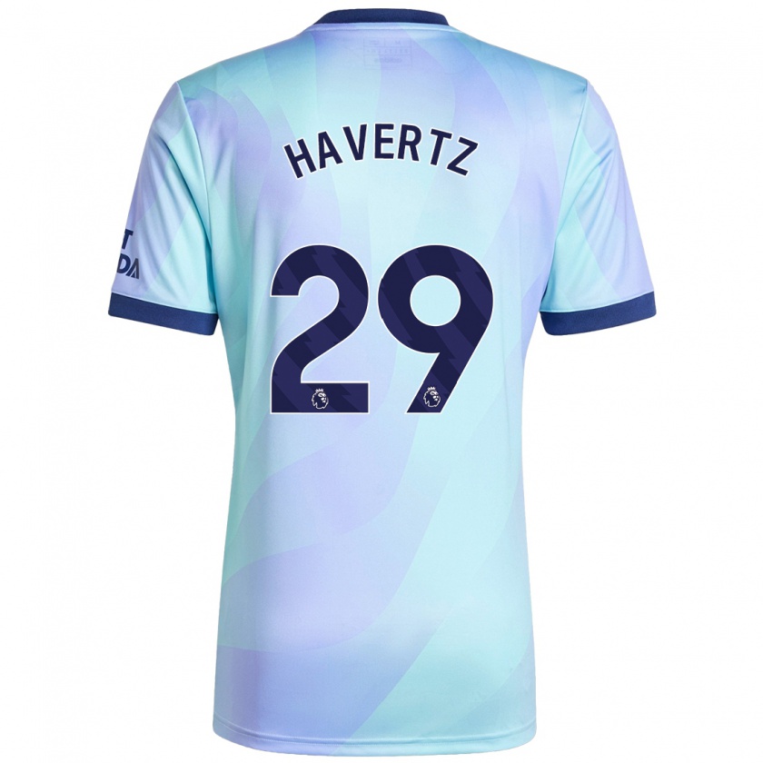 Kandiny Herren Kai Havertz #29 Aquamarin Ausweichtrikot Trikot 2024/25 T-Shirt