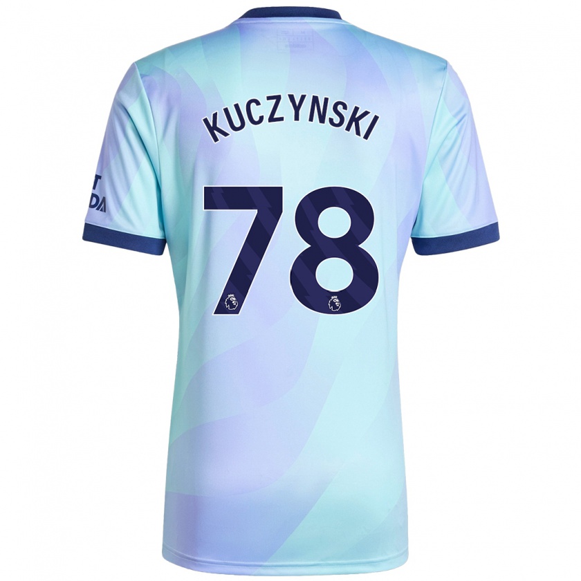 Kandiny Herren Max Kuczynski #78 Aquamarin Ausweichtrikot Trikot 2024/25 T-Shirt