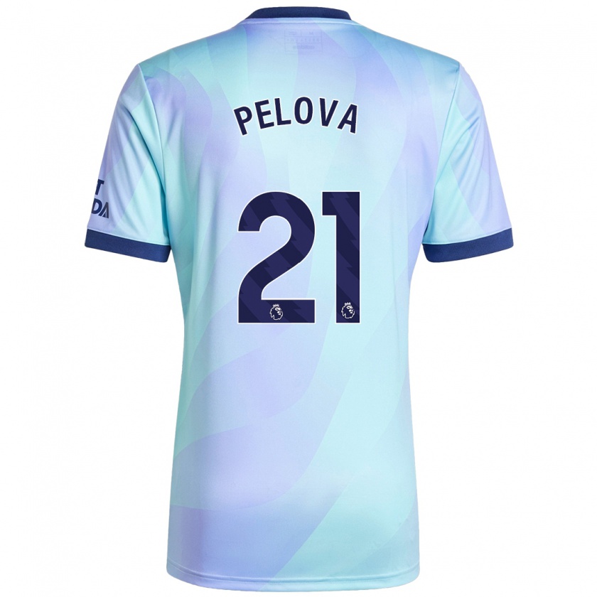 Kandiny Herren Victoria Pelova #21 Aquamarin Ausweichtrikot Trikot 2024/25 T-Shirt