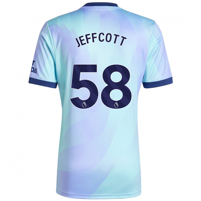 Kandiny Herren Henry Jeffcott #58 Aquamarin Ausweichtrikot Trikot 2024/25 T-Shirt