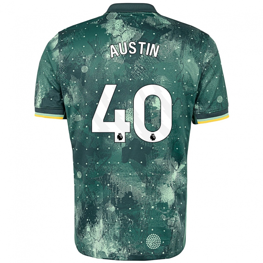 Kandiny Herren Brandon Austin #40 Mintgrün Ausweichtrikot Trikot 2024/25 T-Shirt