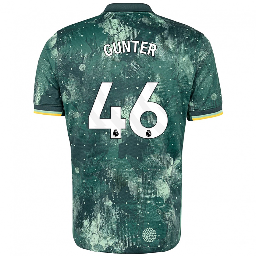 Kandiny Herren Luca Gunter #46 Mintgrün Ausweichtrikot Trikot 2024/25 T-Shirt