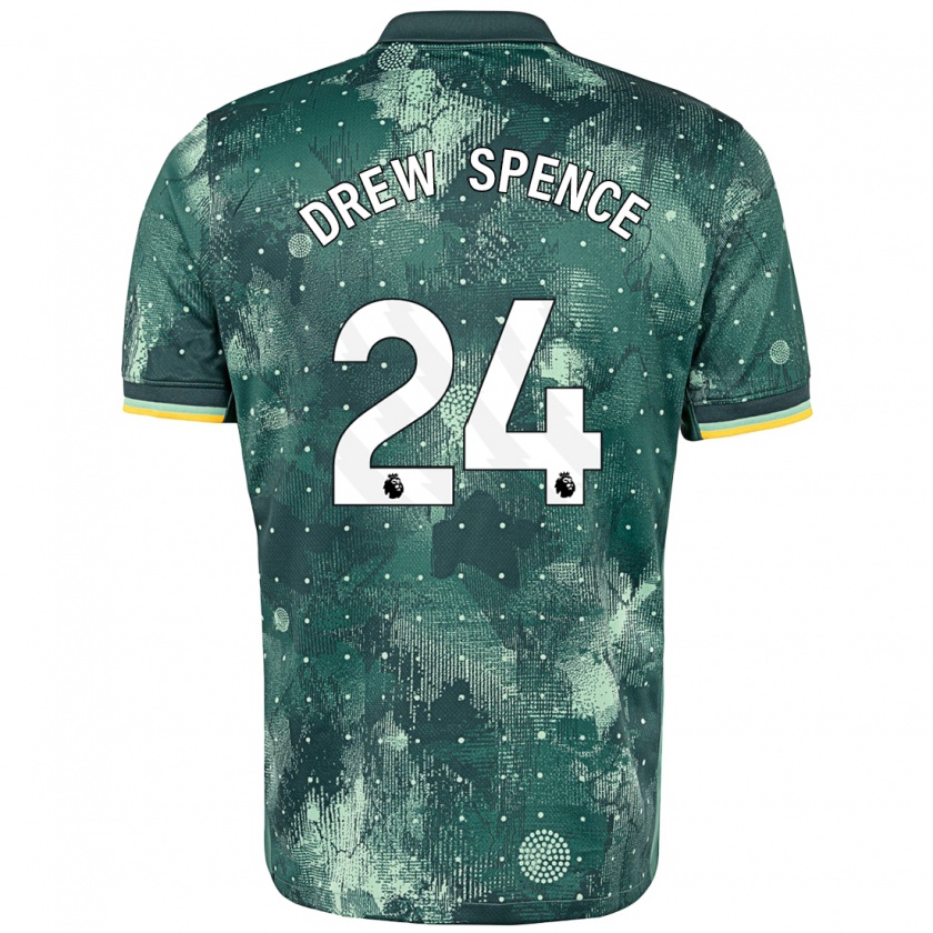 Kandiny Herren Drew Spence #24 Mintgrün Ausweichtrikot Trikot 2024/25 T-Shirt