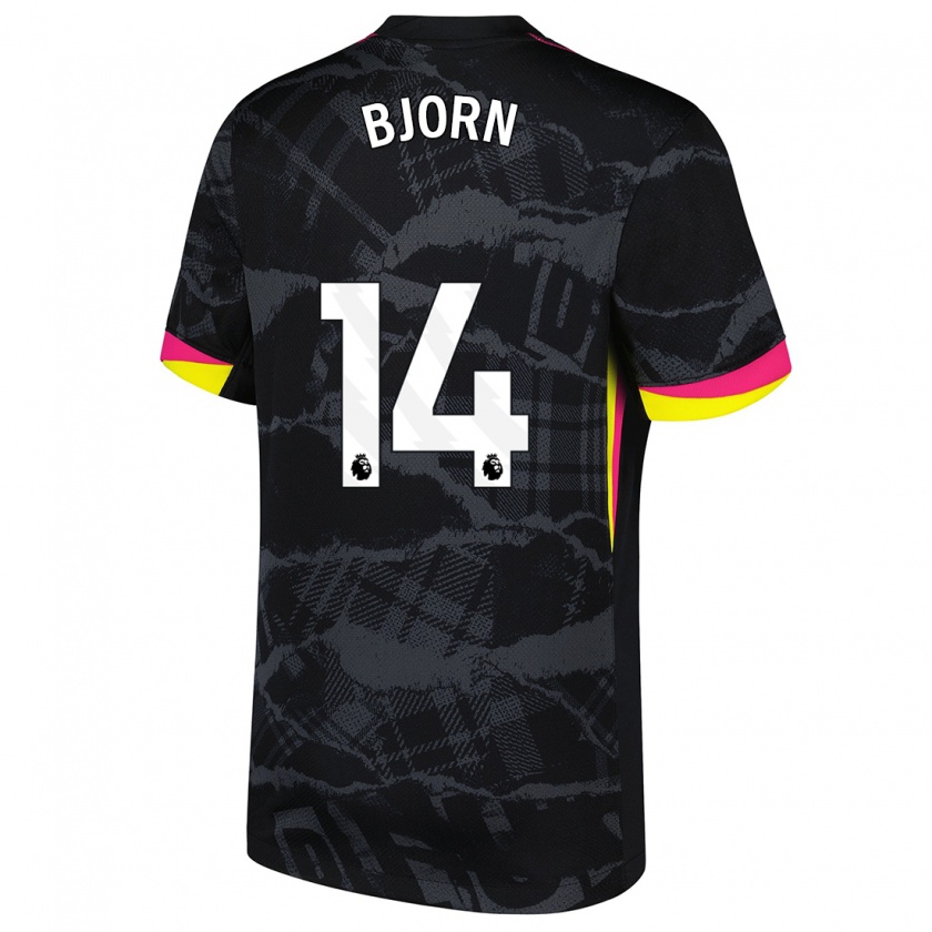 Kandiny Herren Nathalie Björn #14 Schwarz Rosa Ausweichtrikot Trikot 2024/25 T-Shirt