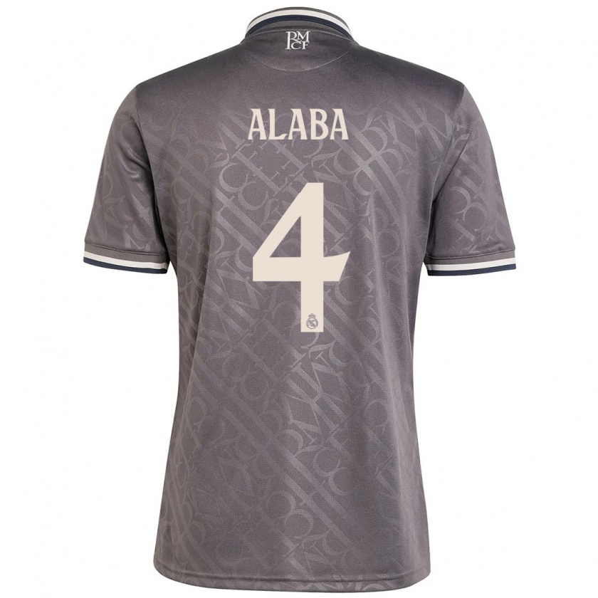 Kandiny Herren David Alaba #4 Anthrazit Ausweichtrikot Trikot 2024/25 T-Shirt