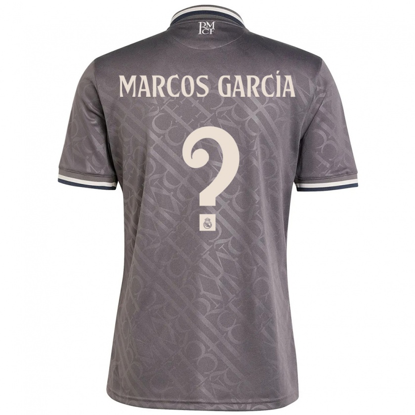 Kandiny Herren Marcos García #0 Anthrazit Ausweichtrikot Trikot 2024/25 T-Shirt