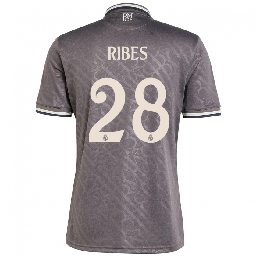 Kandiny Herren Kike Ribes #28 Anthrazit Ausweichtrikot Trikot 2024/25 T-Shirt