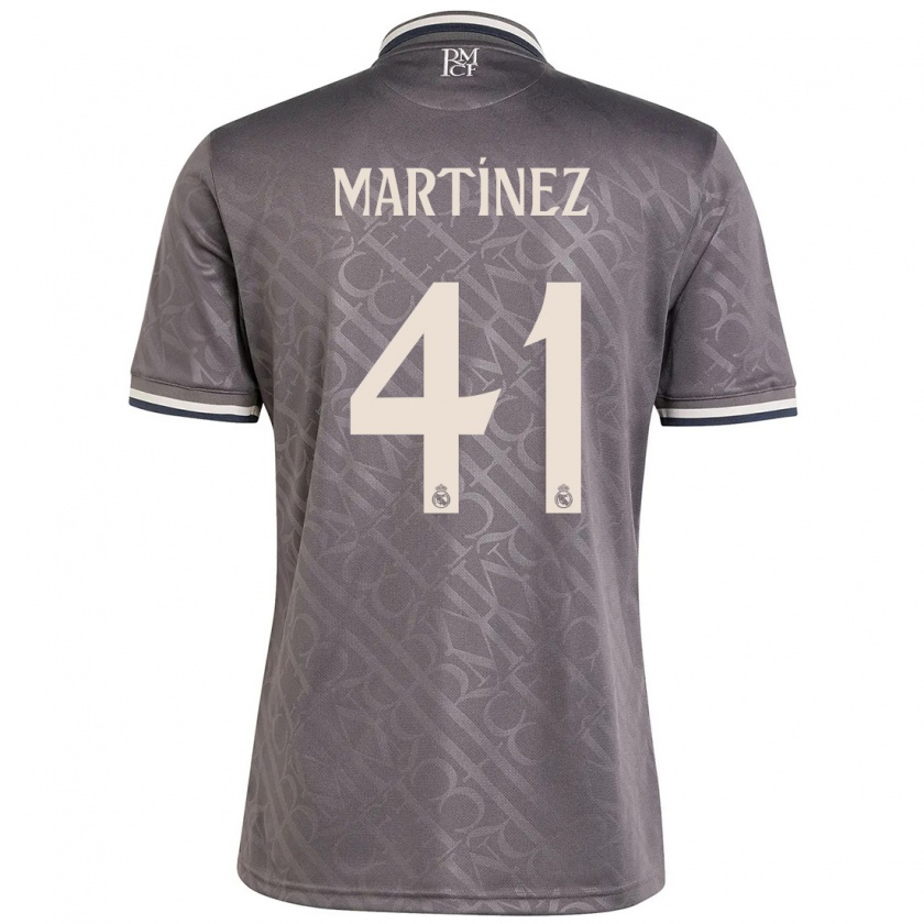 Kandiny Herren Joan Martínez #41 Anthrazit Ausweichtrikot Trikot 2024/25 T-Shirt