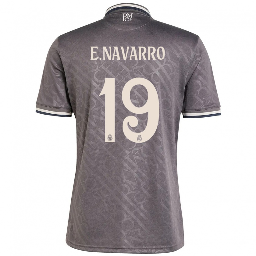 Kandiny Herren Eva Navarro #19 Anthrazit Ausweichtrikot Trikot 2024/25 T-Shirt