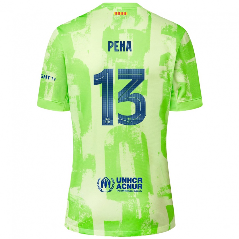 Kandiny Herren Iñaki Peña #13 Limettengrün Ausweichtrikot Trikot 2024/25 T-Shirt