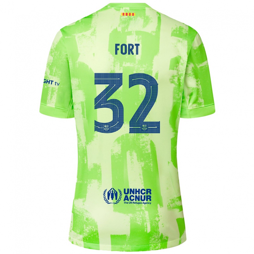 Kandiny Herren Héctor Fort #32 Limettengrün Ausweichtrikot Trikot 2024/25 T-Shirt