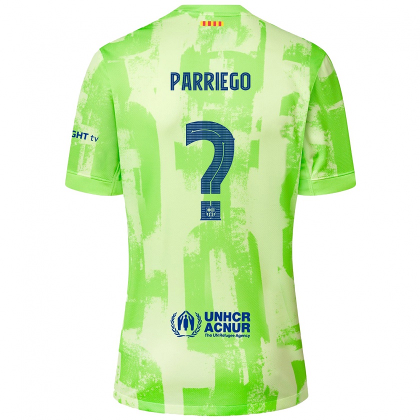 Kandiny Herren Marcos Parriego #0 Limettengrün Ausweichtrikot Trikot 2024/25 T-Shirt