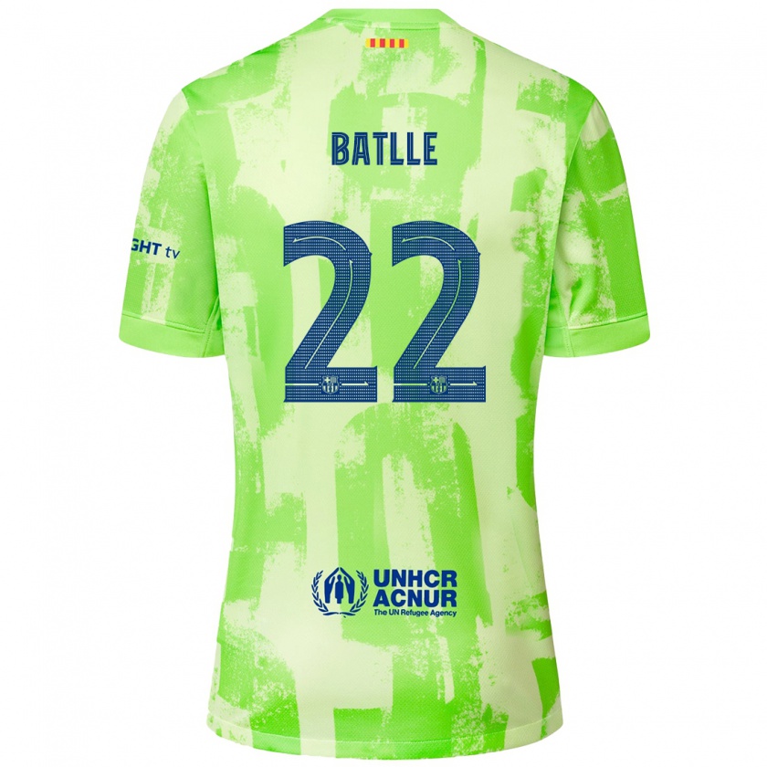 Kandiny Herren Ona Batlle #22 Limettengrün Ausweichtrikot Trikot 2024/25 T-Shirt