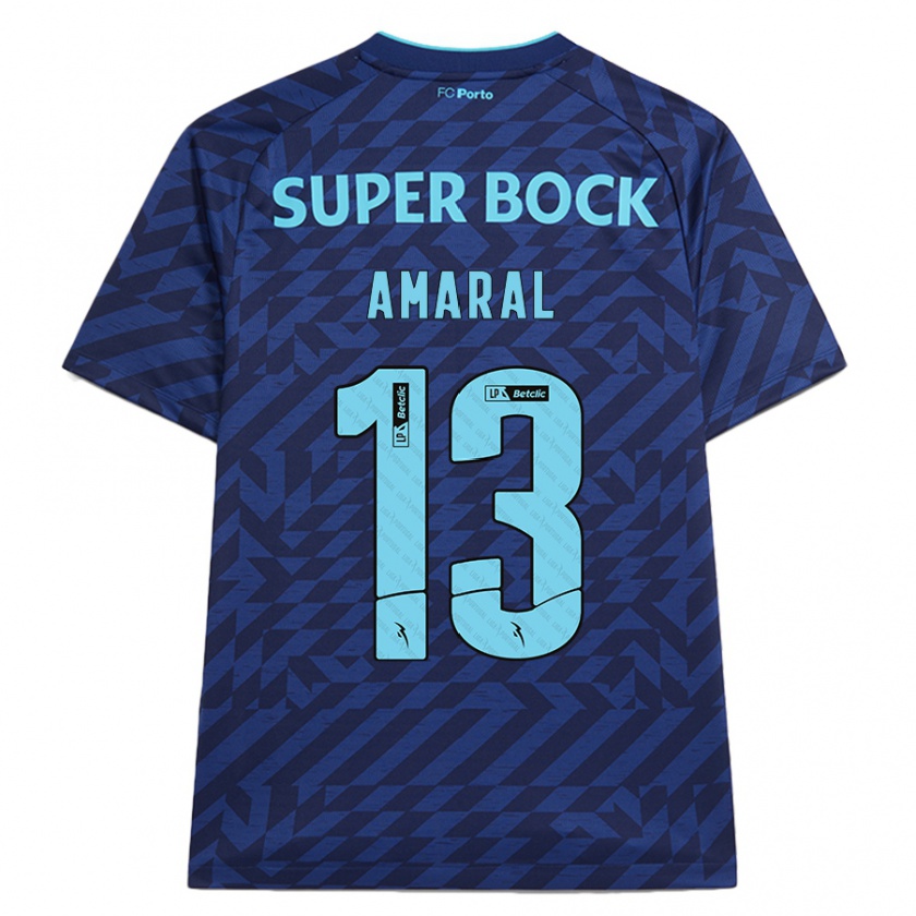 Kandiny Herren Fábio Amaral #13 Marineblau Ausweichtrikot Trikot 2024/25 T-Shirt