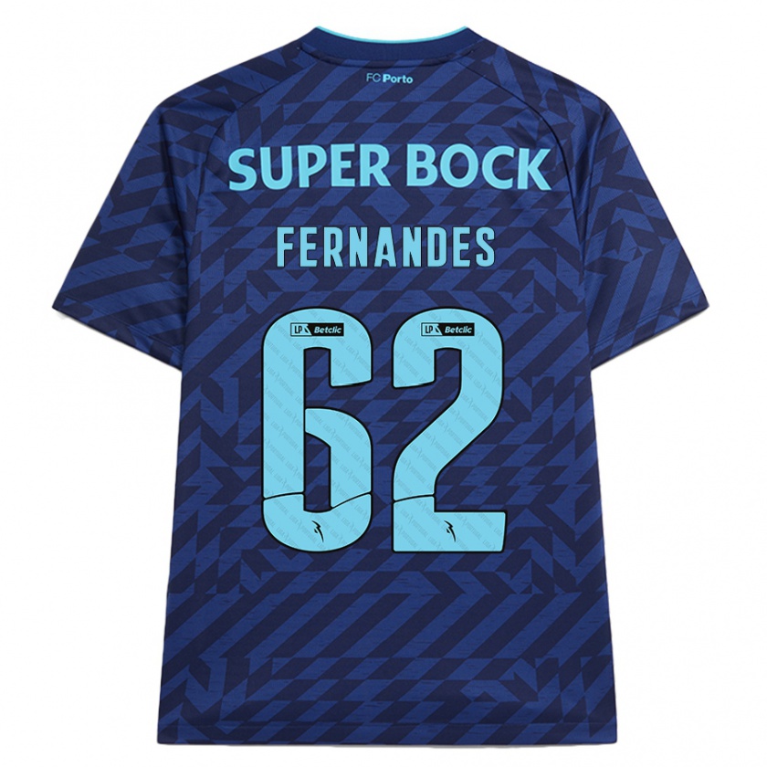 Kandiny Herren Rodrigo Fernandes #62 Marineblau Ausweichtrikot Trikot 2024/25 T-Shirt