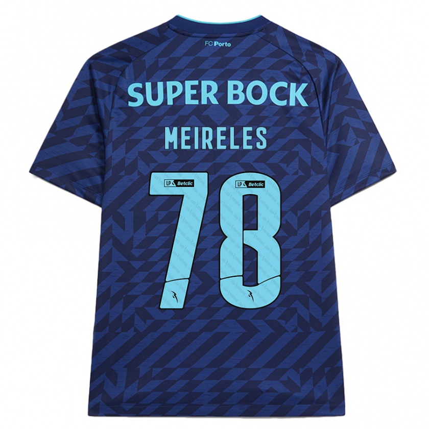 Kandiny Herren Jorge Meireles #78 Marineblau Ausweichtrikot Trikot 2024/25 T-Shirt