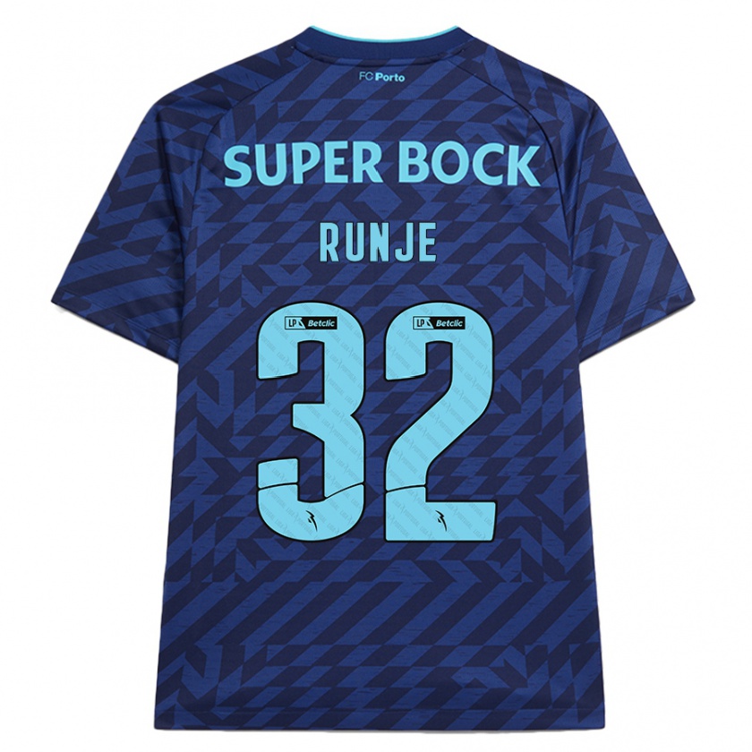 Kandiny Herren Roko Runje #32 Marineblau Ausweichtrikot Trikot 2024/25 T-Shirt