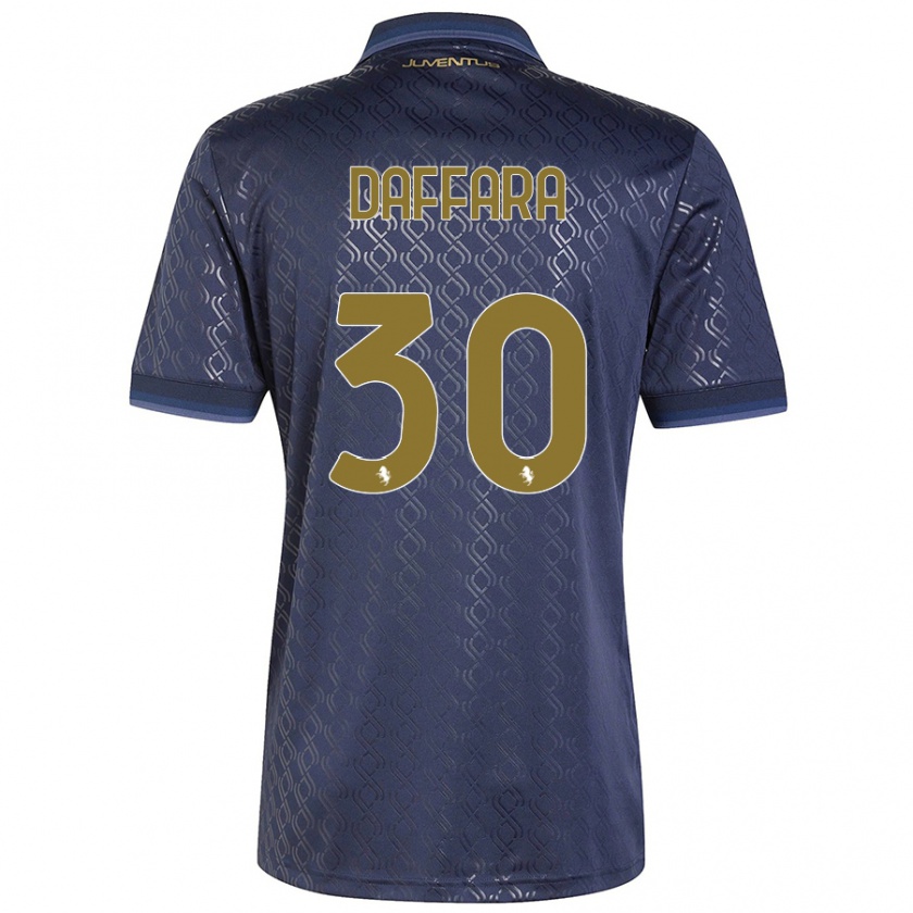 Kandiny Herren Giovanni Daffara #30 Marineblau Ausweichtrikot Trikot 2024/25 T-Shirt