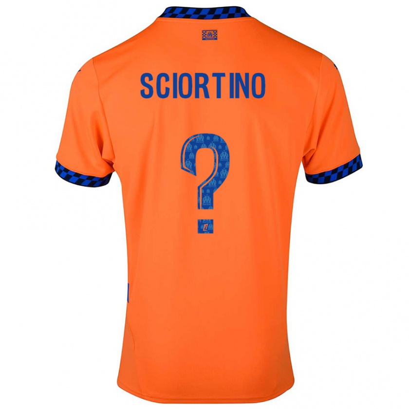 Kandiny Herren Paolo Sciortino #0 Orange Dunkelblau Ausweichtrikot Trikot 2024/25 T-Shirt