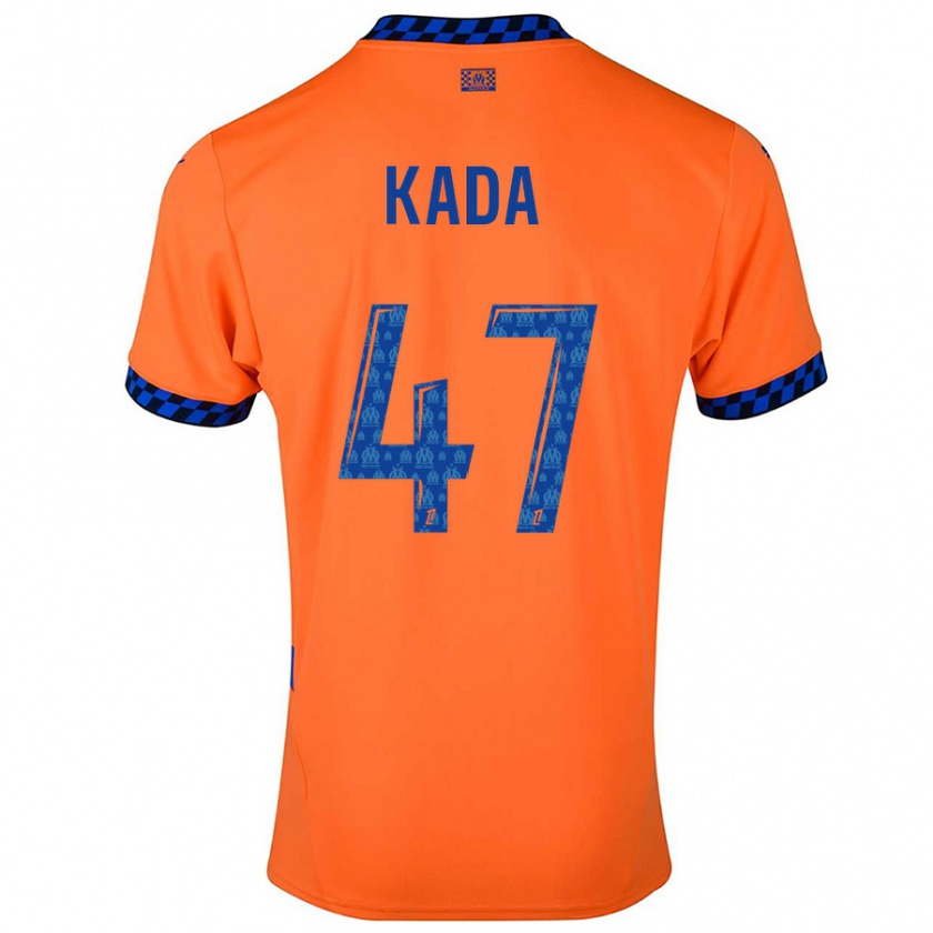 Kandiny Herren Joakim Kada #47 Orange Dunkelblau Ausweichtrikot Trikot 2024/25 T-Shirt