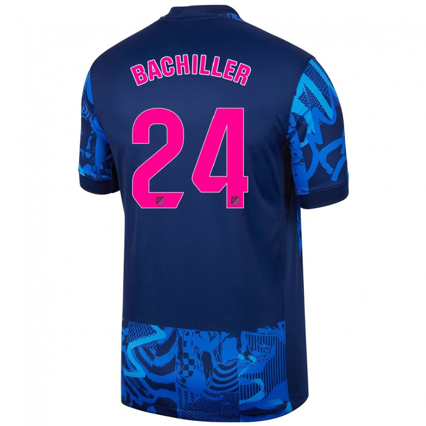 Kandiny Herren Iker Bachiller #24 Königsblau Ausweichtrikot Trikot 2024/25 T-Shirt