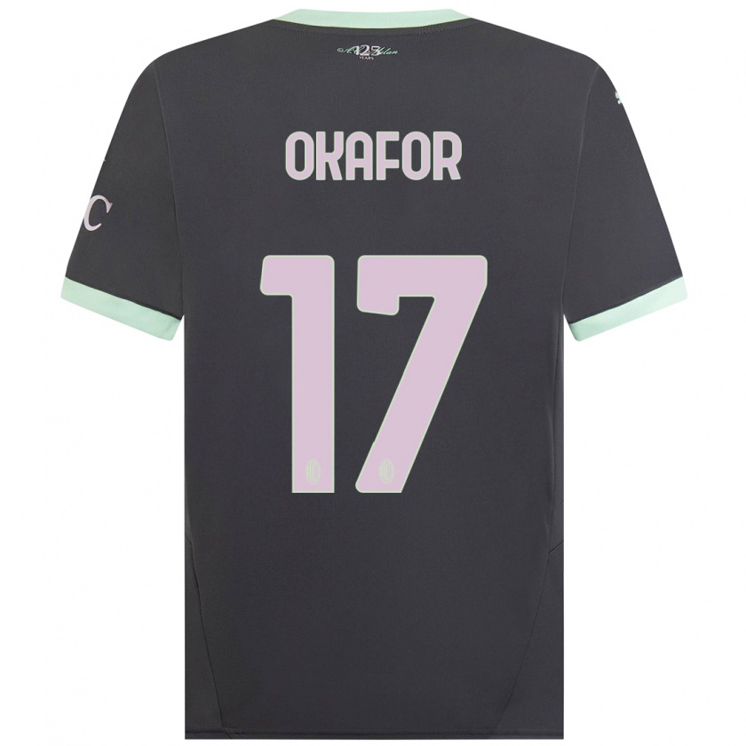 Kandiny Herren Noah Okafor #17 Grau Ausweichtrikot Trikot 2024/25 T-Shirt