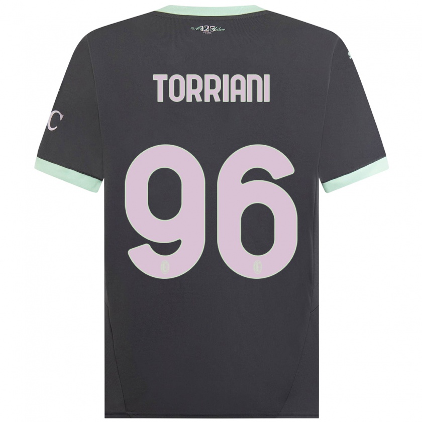 Kandiny Herren Lorenzo Torriani #96 Grau Ausweichtrikot Trikot 2024/25 T-Shirt