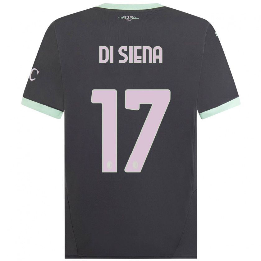 Kandiny Herren Andrea Di Siena #17 Grau Ausweichtrikot Trikot 2024/25 T-Shirt