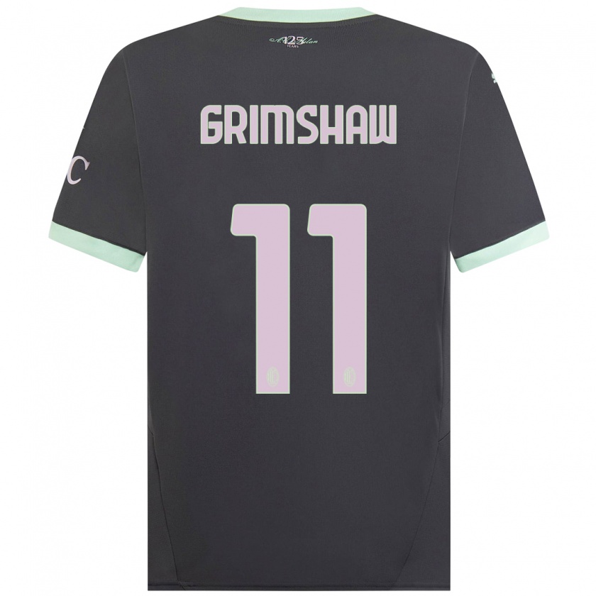 Kandiny Herren Christy Grimshaw #11 Grau Ausweichtrikot Trikot 2024/25 T-Shirt