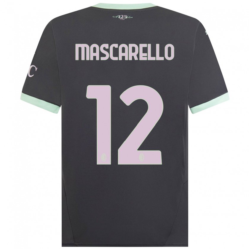 Kandiny Herren Marta Mascarello #12 Grau Ausweichtrikot Trikot 2024/25 T-Shirt