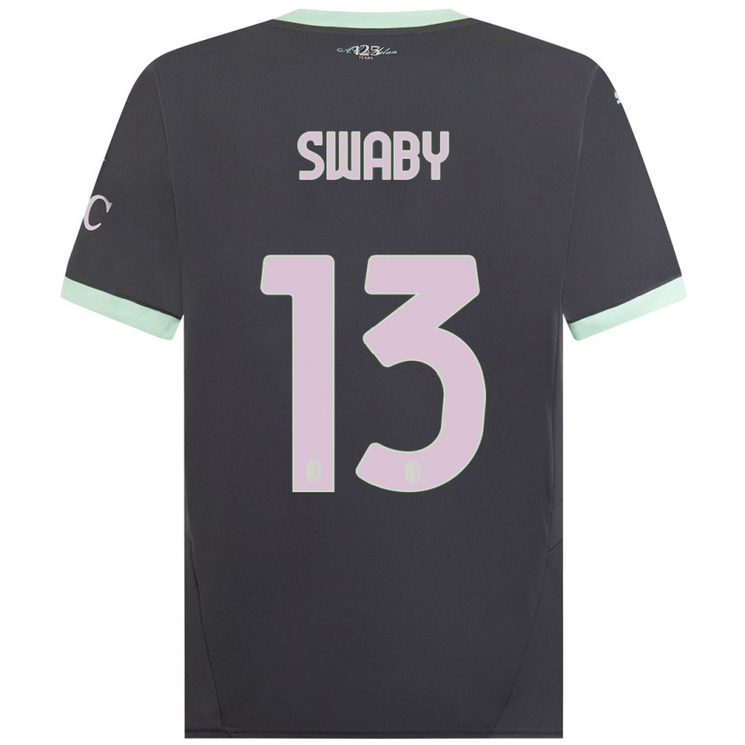 Kandiny Herren Allyson Swaby #13 Grau Ausweichtrikot Trikot 2024/25 T-Shirt