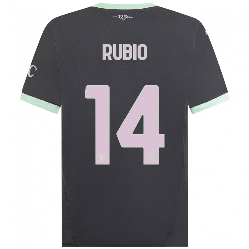 Kandiny Herren Silvia Rubio #14 Grau Ausweichtrikot Trikot 2024/25 T-Shirt