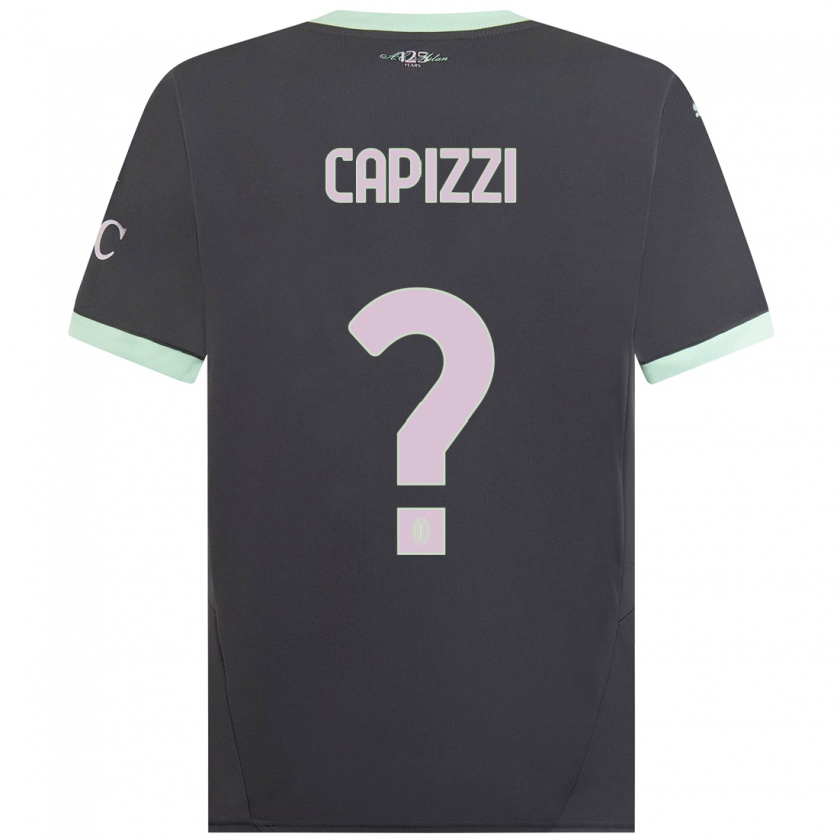 Kandiny Herren Edoardo Capizzi #0 Grau Ausweichtrikot Trikot 2024/25 T-Shirt