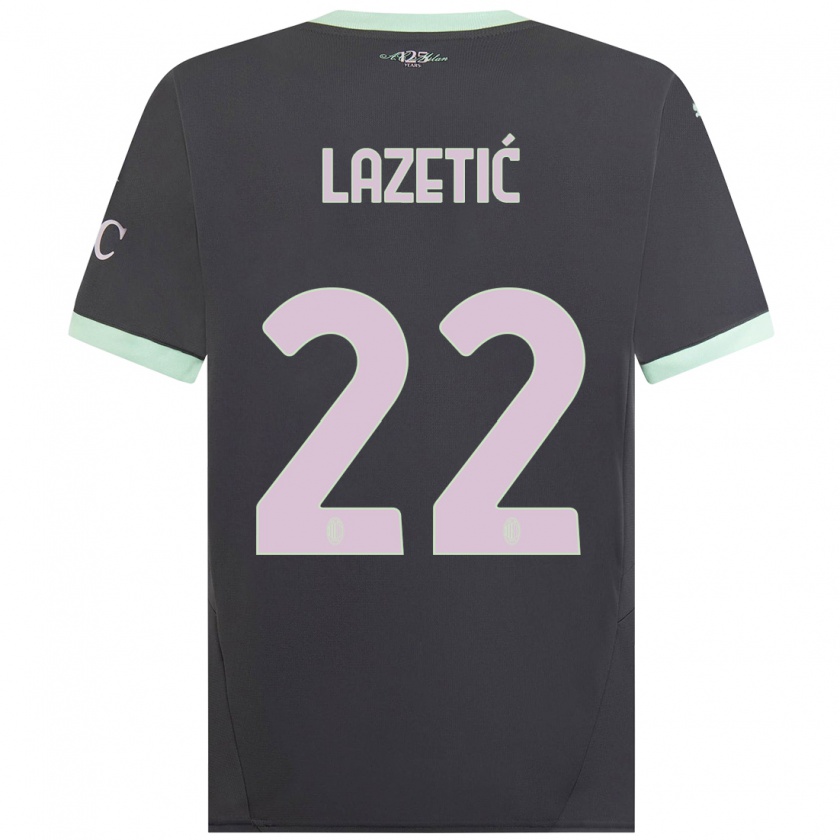 Kandiny Herren Marko Lazetic #22 Grau Ausweichtrikot Trikot 2024/25 T-Shirt