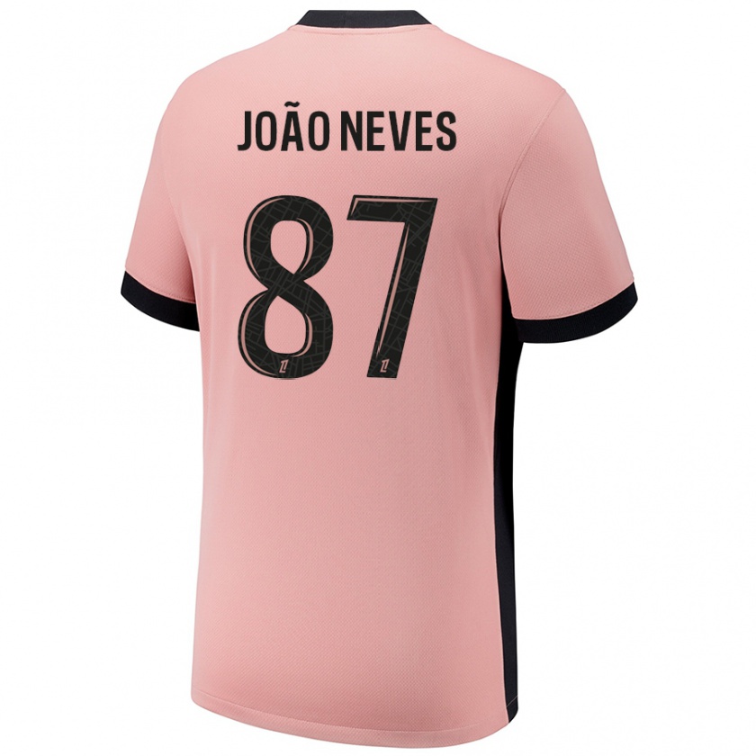 Kandiny Herren João Neves #87 Rostros Ausweichtrikot Trikot 2024/25 T-Shirt