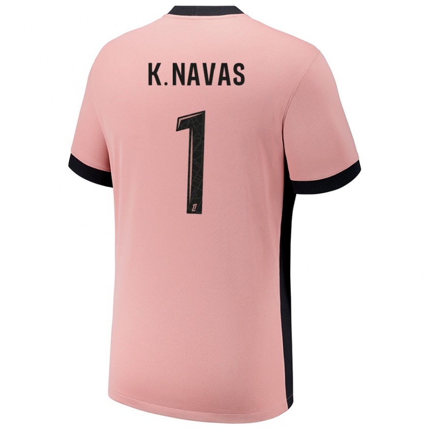 Kandiny Herren Keylor Navas #1 Rostros Ausweichtrikot Trikot 2024/25 T-Shirt