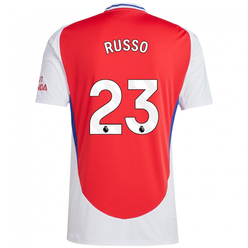 Kandiny Damen Alessia Russo #23 Rot Weiß Heimtrikot Trikot 2024/25 T-Shirt