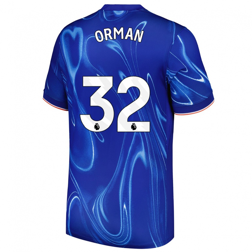 Kandiny Damen Emily Orman #32 Blau Weiß Heimtrikot Trikot 2024/25 T-Shirt