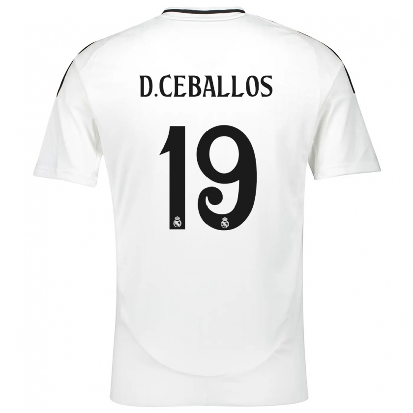 Kandiny Damen Dani Ceballos #19 Weiß Heimtrikot Trikot 2024/25 T-Shirt