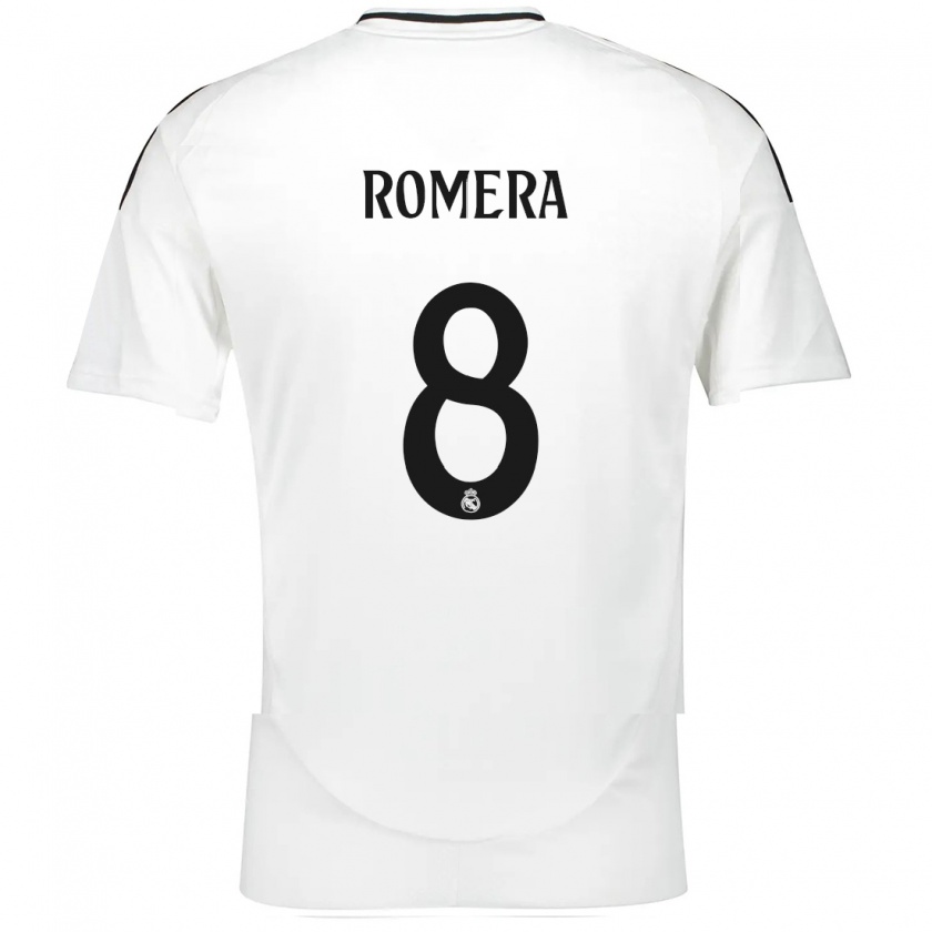 Kandiny Damen Miguel Romera #8 Weiß Heimtrikot Trikot 2024/25 T-Shirt