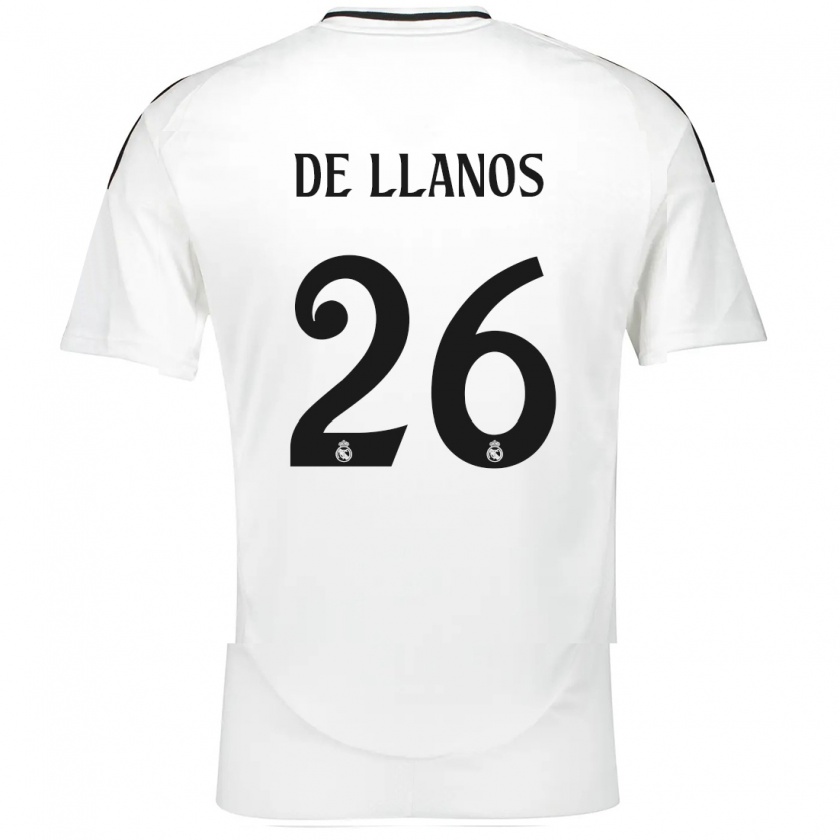 Kandiny Damen Hugo De Llanos #26 Weiß Heimtrikot Trikot 2024/25 T-Shirt