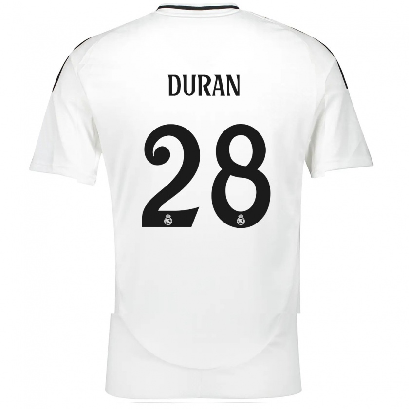 Kandiny Damen Pol Duran #28 Weiß Heimtrikot Trikot 2024/25 T-Shirt