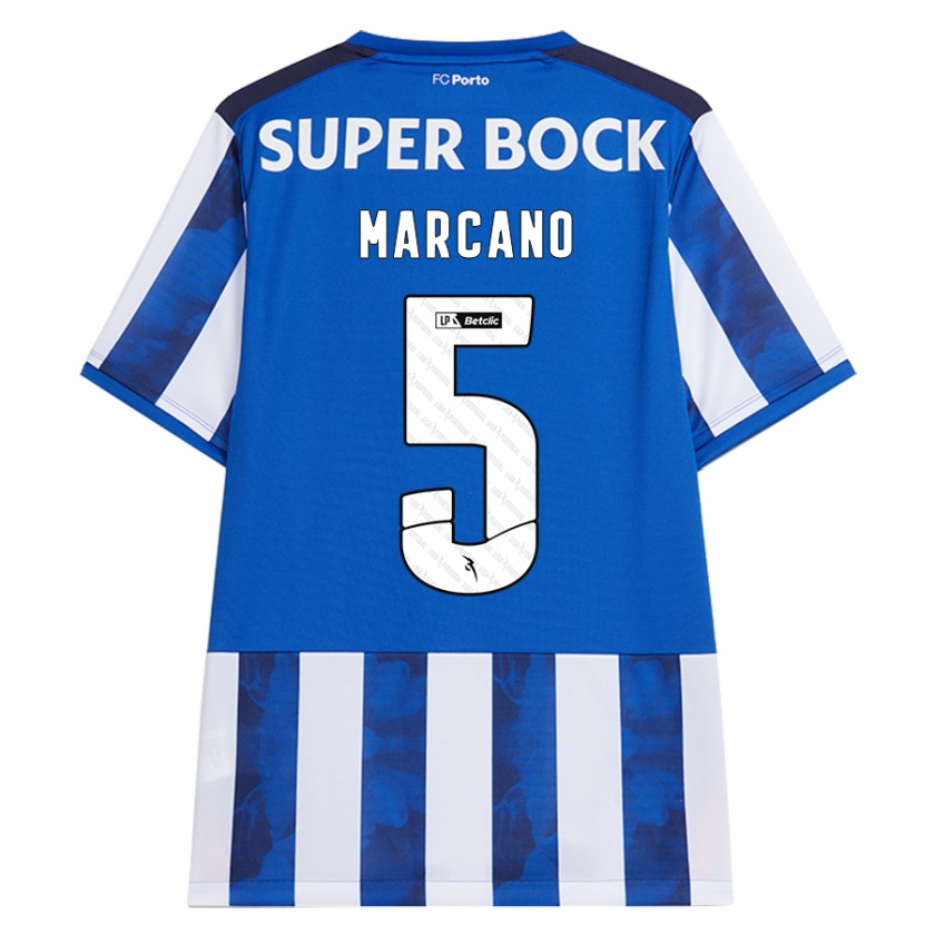 Kandiny Damen Iván Marcano #5 Blau Weiß Heimtrikot Trikot 2024/25 T-Shirt