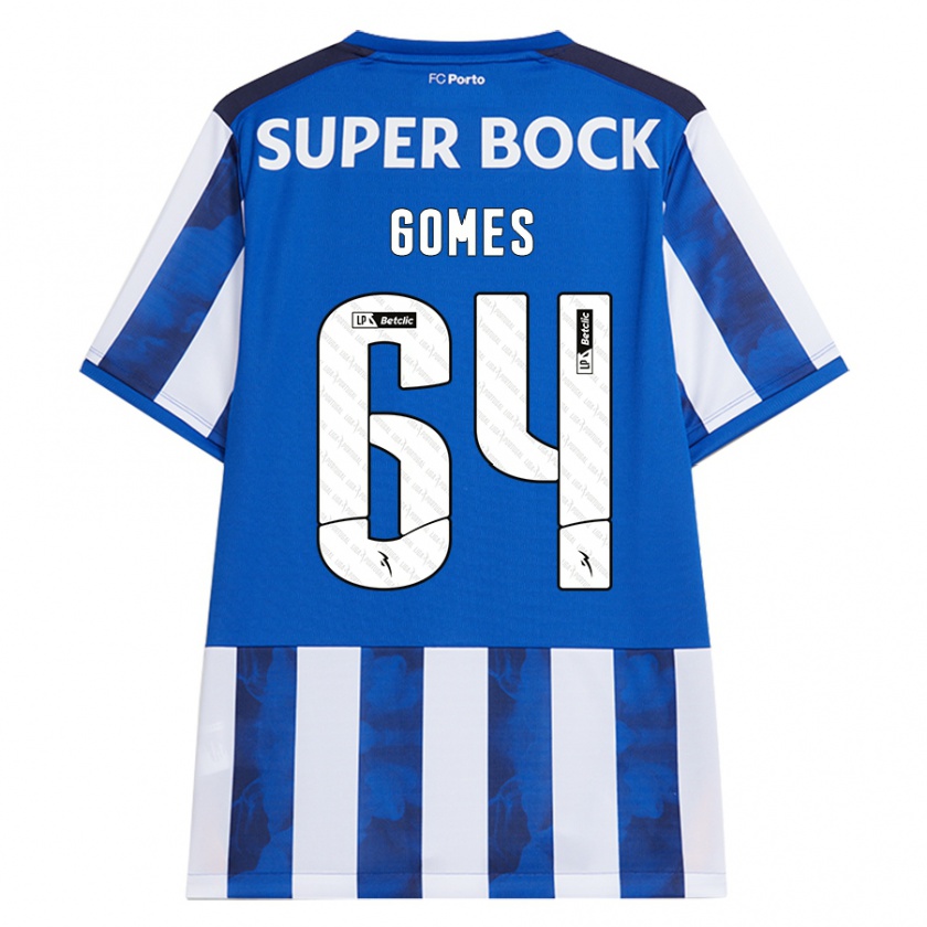 Kandiny Damen Luís Gomes #64 Blau Weiß Heimtrikot Trikot 2024/25 T-Shirt