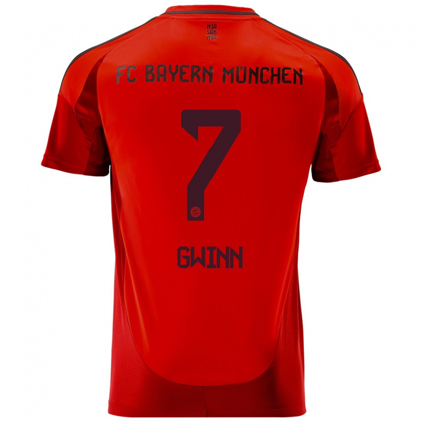 Kandiny Damen Giulia Gwinn #7 Rot Heimtrikot Trikot 2024/25 T-Shirt