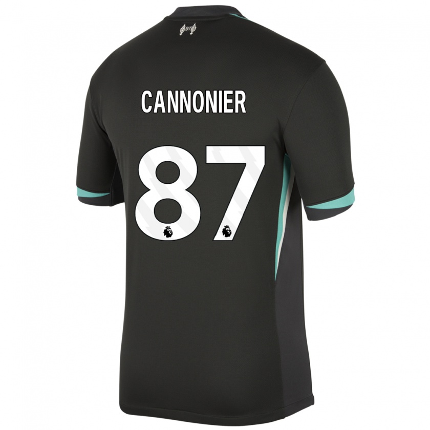 Kandiny Damen Oakley Cannonier #87 Schwarz Anthrazitweiß Auswärtstrikot Trikot 2024/25 T-Shirt