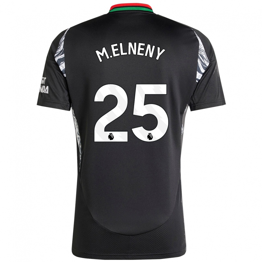 Kandiny Damen Mohamed Elneny #25 Schwarz Auswärtstrikot Trikot 2024/25 T-Shirt